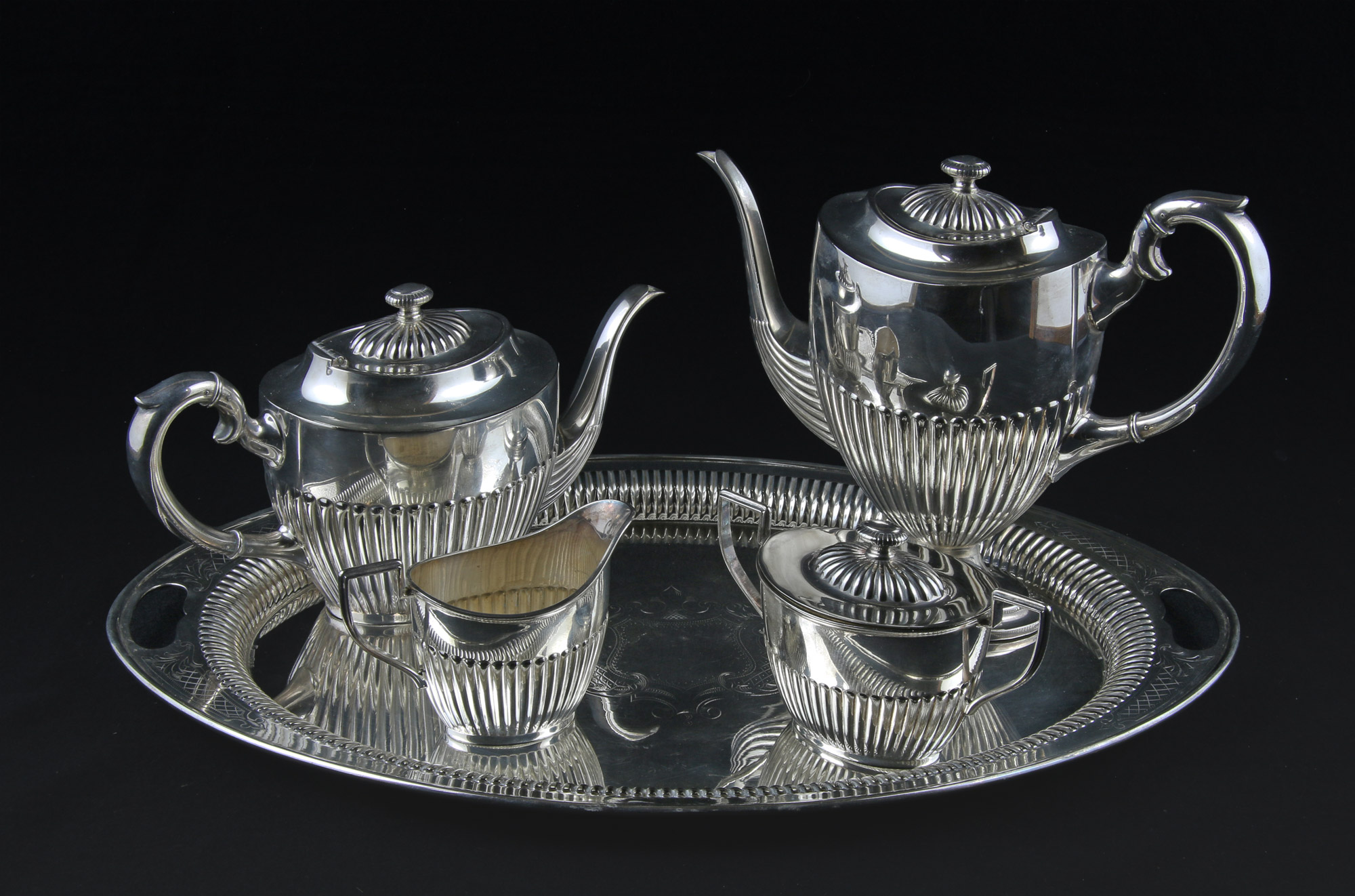  JUEGO ALEMAN WMF DE ALPACA PARA TE Y CAFE.