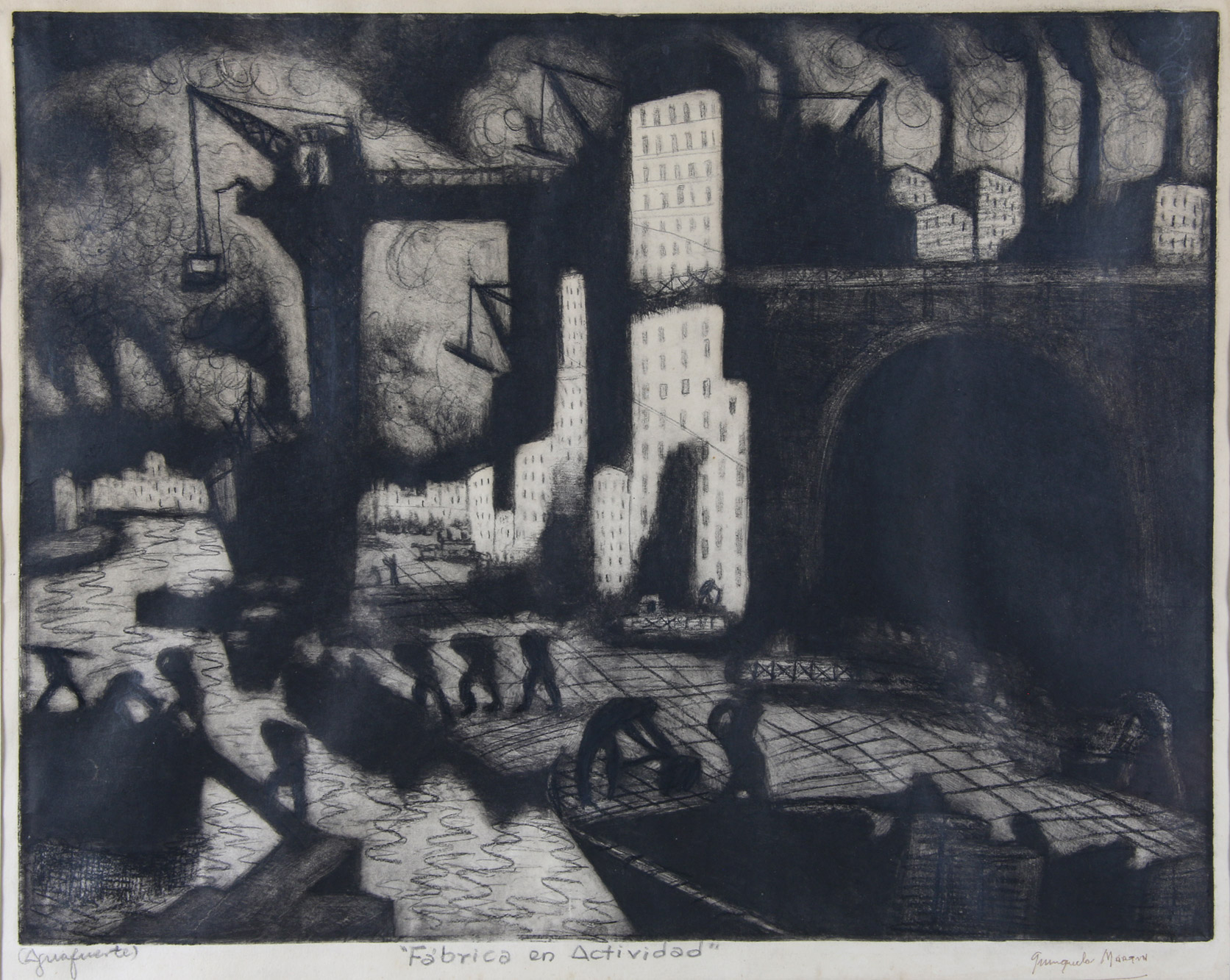 QUINQUELA MARTIN, Benito 'FABRICA EN ACTIVIDAD' 