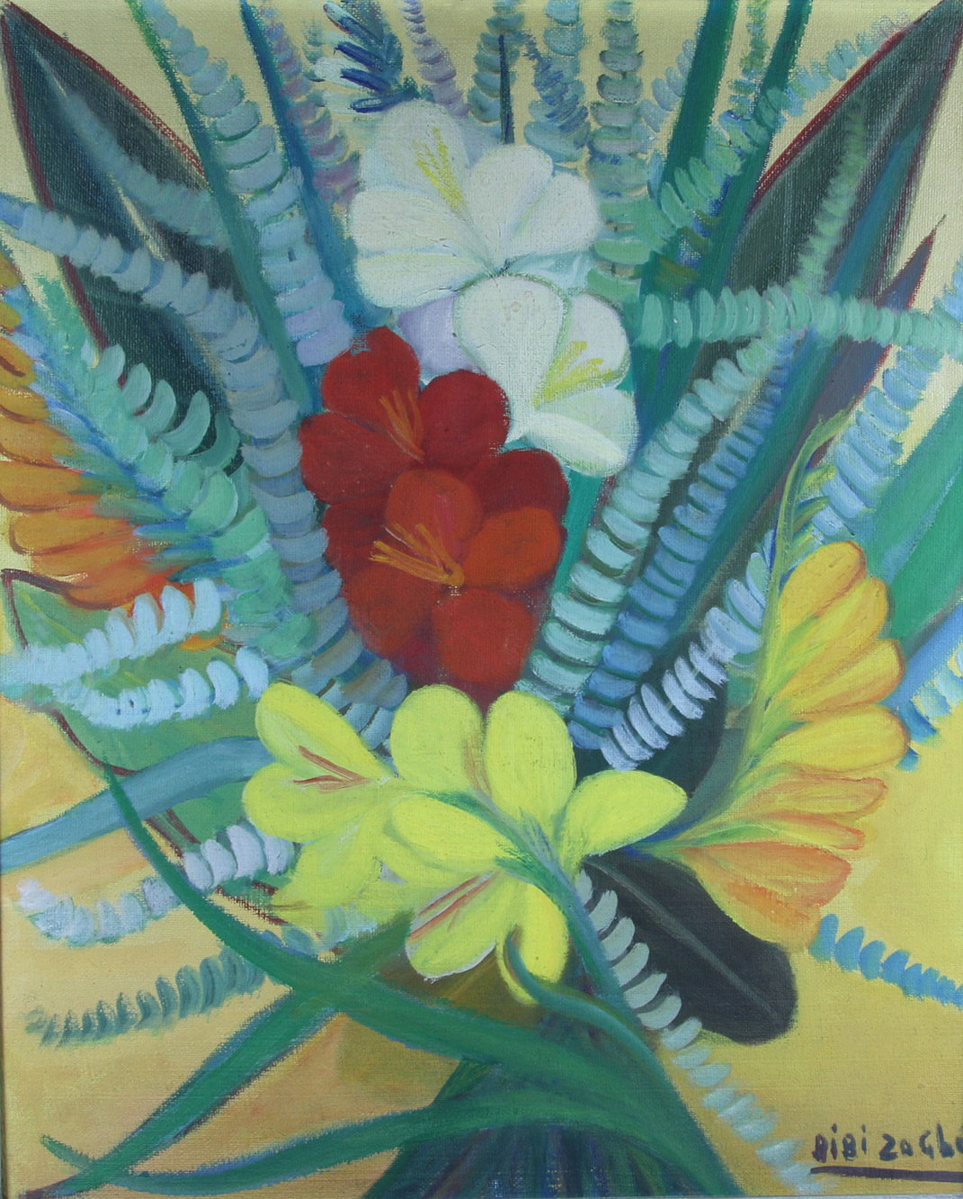 ZOGBÉ, Bibí 'GLADIOLOS Y EUCALIPTUS'