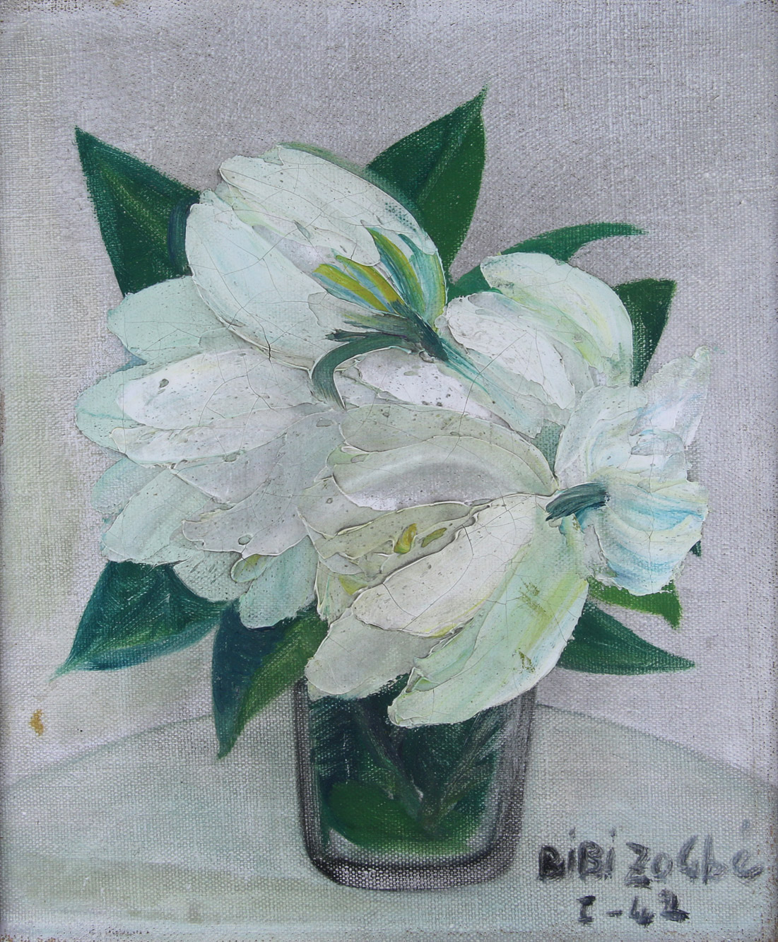 ZOGBÉ, Bibí 'VASO CON FLORES BLANCAS' ZOGBÉ, Bibí 'VASO CON FLORES BLANCAS'