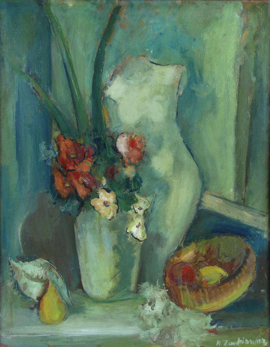 ZIENKIEWICZ, Alberto 'MANIQUI-VASO CON FLORES'