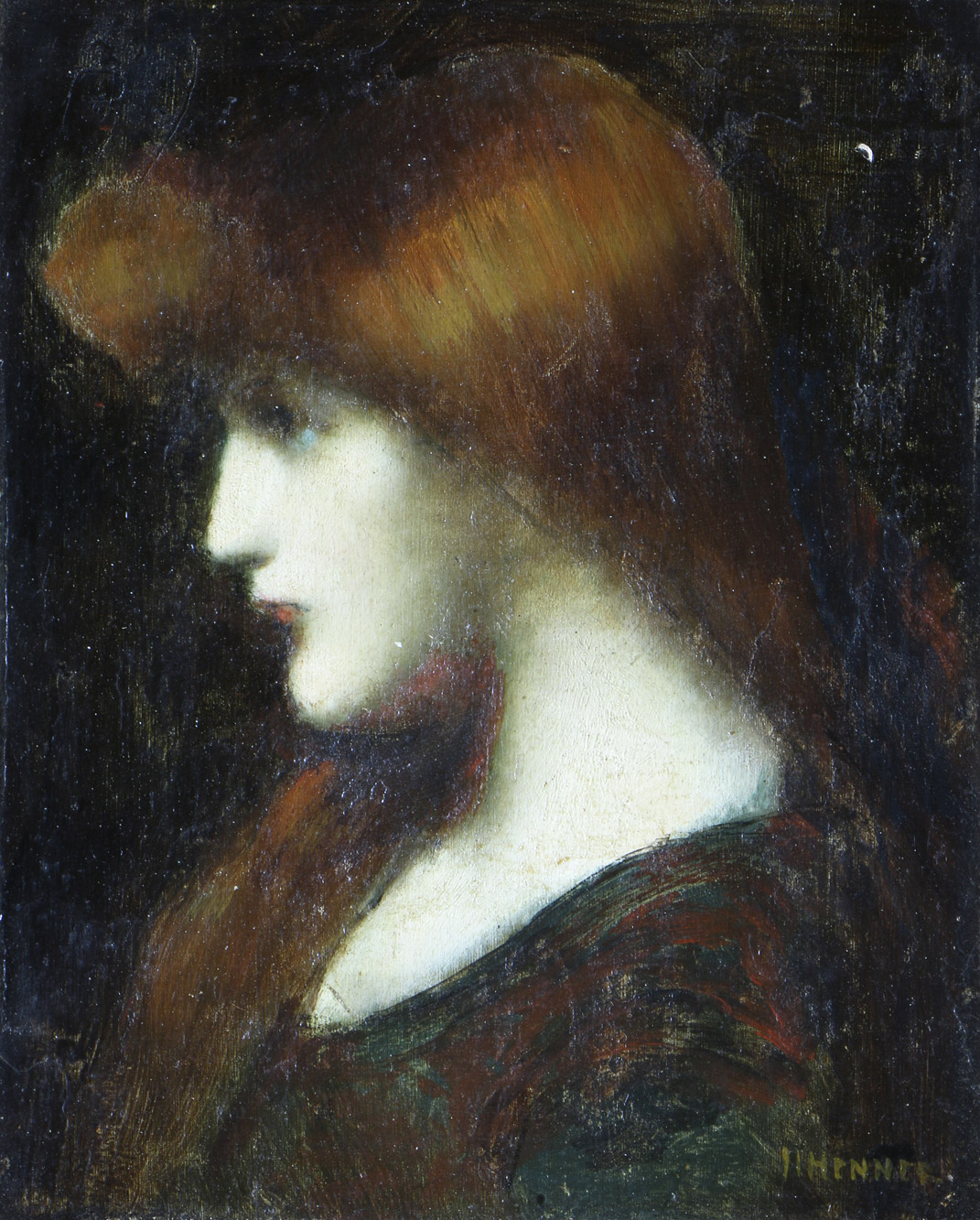 HENNER, Jean Jacques 'RETRATO DE PERFIL'