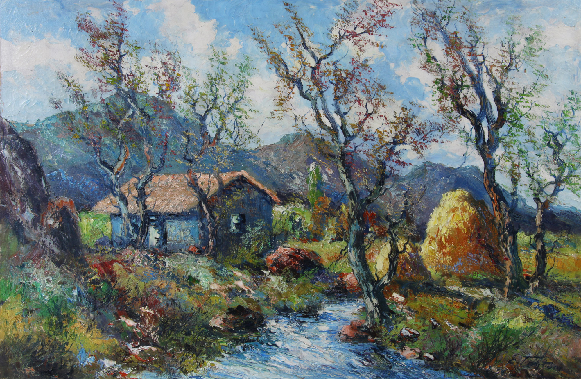 TANTURI, Eduardo 'RANCHO FRENTE AL ARROYO'