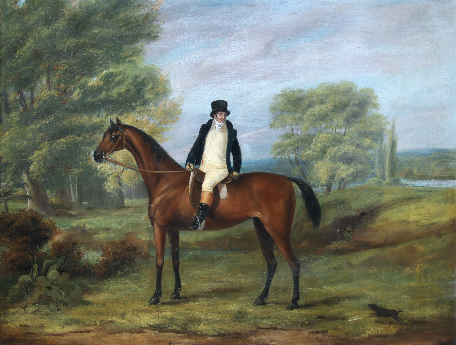  'HOMBRE A CABALLO SOBRE UN PAISAJE' 