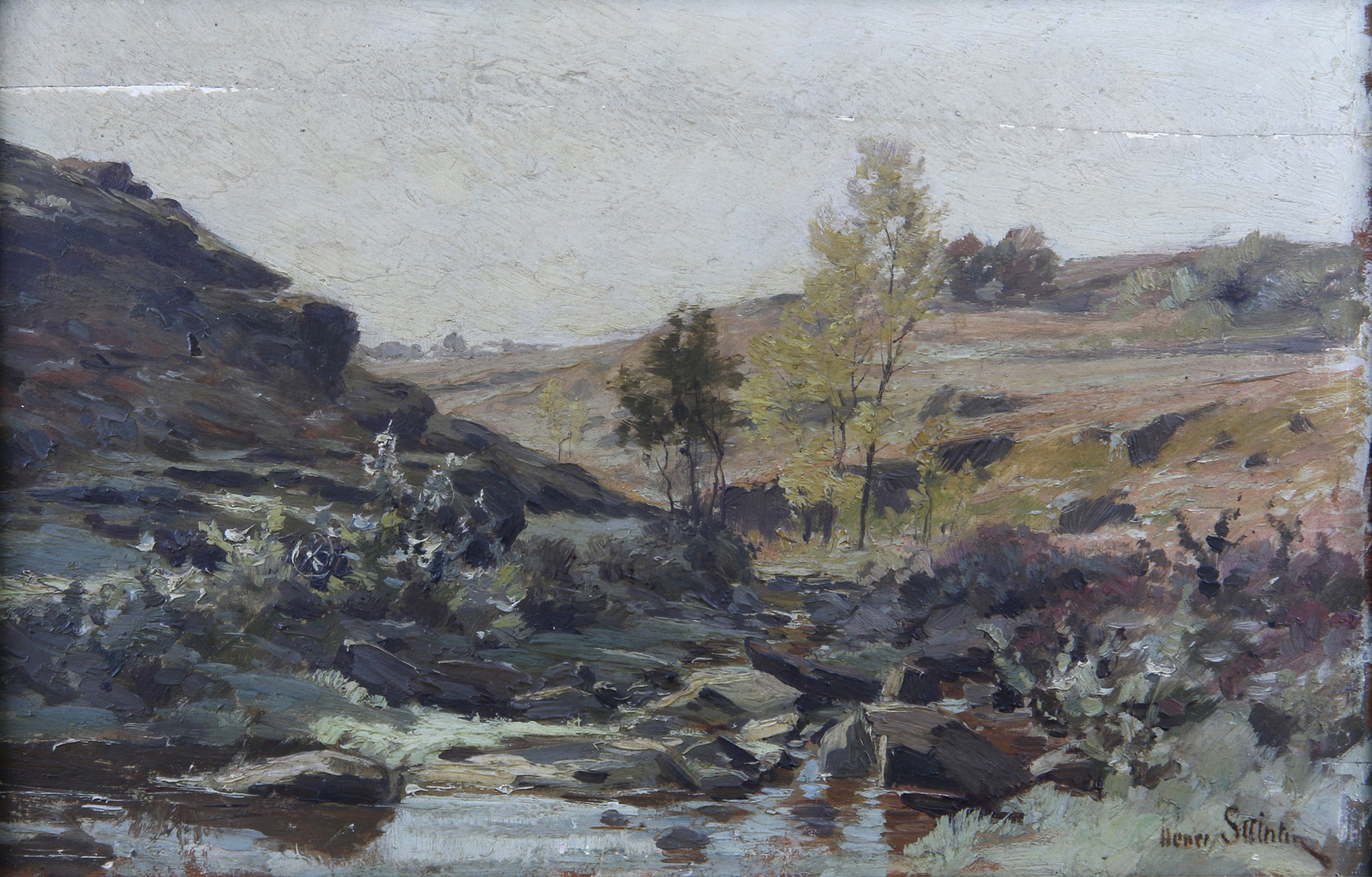 SAINTIN, Henri 'PAISAJE CON CURSO DE AGUA' 