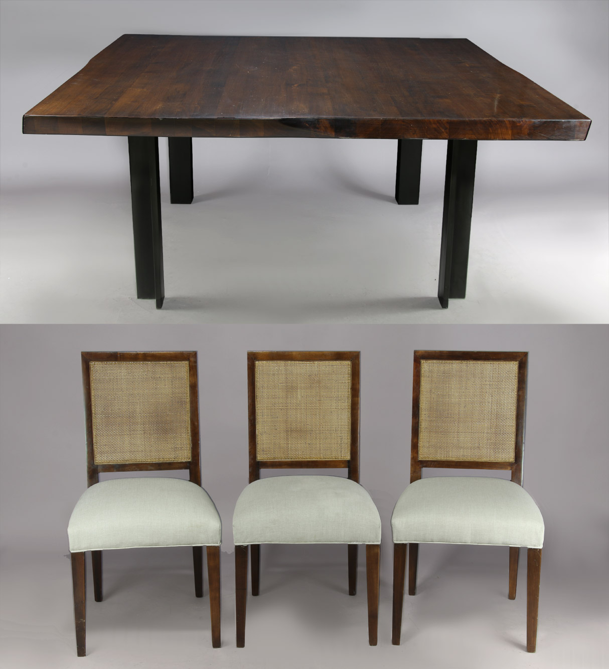  JUEGO DE DISEÑO MODERNO PARA COMEDOR. 