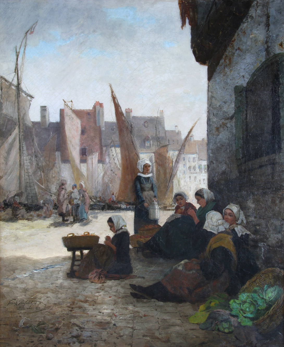 PENFOLD, Frank Crawford 'BRETONAS EN MERCADO DE PUERTO' PENFOLD, Frank Crawford 'BRETONAS EN MERCADO DE PUERTO'