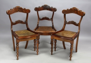 Lote 282: SIETE SILLAS DE ESTILO INGLES PARA COMEDOR.  SIETE SILLAS DE ESTILO INGLES PARA COMEDOR. 