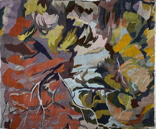 Lote 469: LAROCHETTE, Armando TAPIZ DE LANA TEJIDA A MANO FIRMADO A. LAROCHETTE. 