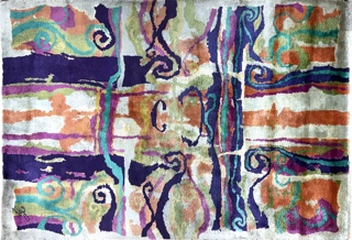 Lote 468: ALFOMBRA AMERICANA CONTEMPORANEA DE LA CASA NOURISSON. ALFOMBRA AMERICANA CONTEMPORANEA DE LA CASA NOURISSON.