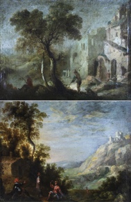 Lote 80: 'PAISAJES CON PERSONAJES'  'PAISAJES CON PERSONAJES' 