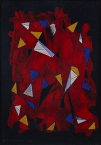 Lote 38: GALDAMEZ, Fabián 'GEOMETRIA EN ROJO' 