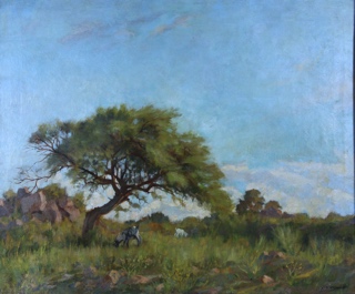 Lote 153: CORDIVIOLA, Luis Adolfo 'TARDE DE PRIMAVERA'