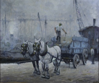 Lote 63: VAZ, Oscar Antonio 'CHATA ARENERA, RIBERA DEL RIACHUELO'