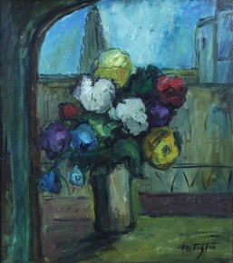 Lote 84: TIGLIO, Marcos 'VASO CON FLORES'