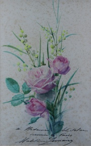 Lote 178: LEMAIRE, Madeleine Jeanne 'RAMO DE ROSAS' 