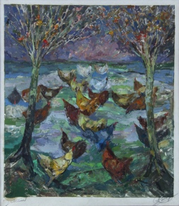Lote 201: MUÑOZ, Rafael Enrique 'GALLINAS'