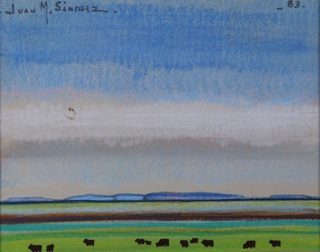 Lote 169: SANCHEZ, Juan Manuel 'VACAS EN LA PAMPA'