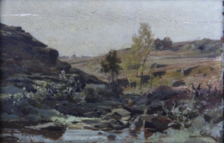 Lote 160: SAINTIN, Henri 'PAISAJE CON CURSO DE AGUA' 