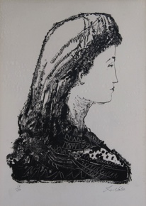 Lote 196: SOLDI, Raúl   'RETRATO DE PERFIL' 