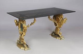 Lote 290: ANTIGUA MESA RECTANGULAR ITALIANA PARA CENTRO. ANTIGUA MESA RECTANGULAR ITALIANA PARA CENTRO.