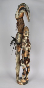 Lote 669: ANTIGUA TALLA ABORIGEN DE PAPUA NUEVA GUINEA.  ANTIGUA TALLA ABORIGEN DE PAPUA NUEVA GUINEA. 