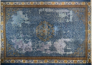 Lote 470: GRAN ALFOMBRA TURCA DE LANA TEJIDA A MANO.  GRAN ALFOMBRA TURCA DE LANA TEJIDA A MANO. 