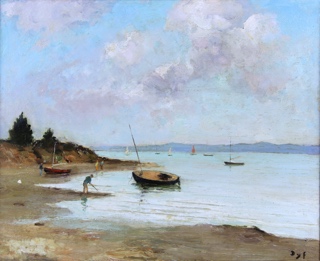 Lote 52: DYF, Marcel 'MAREE MOTNANTE, BAIE DE KENERS'