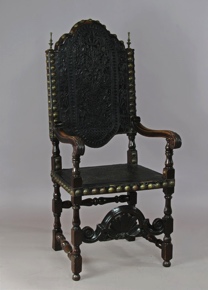 Lote 214: ANTIGUO SILLON FRAILERO PORTUGUES SIGLO XIX.  ANTIGUO SILLON FRAILERO PORTUGUES SIGLO XIX. 