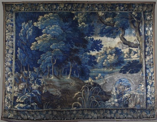 Lote 446: ANTIGUA TAPICERIA FRANCESA VERDURE SIGLO XVIII.  ANTIGUA TAPICERIA FRANCESA VERDURE SIGLO XVIII. 