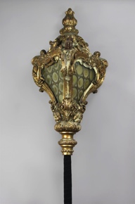 Lote 681: ANTIGUO FAROL VENECIANO DE MADERA TALLADA Y DORADA.  ANTIGUO FAROL VENECIANO DE MADERA TALLADA Y DORADA. 