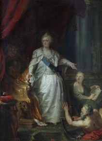 Lote 90: ANONIMO 'RETRATO DE CATALINA II DE RUSIA'